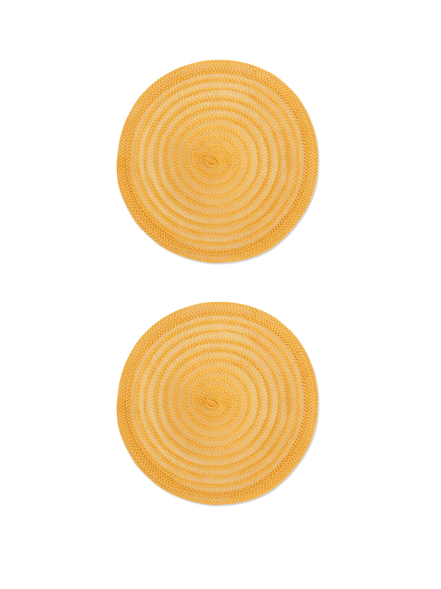 Set of 2 woven placemats, Yellow, large image number 0