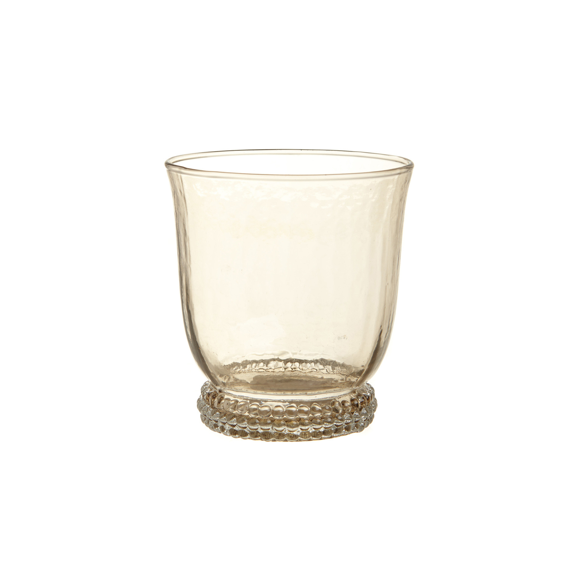 Bicchiere vetro colore in pasta, Marrone nocciola, large image number 0