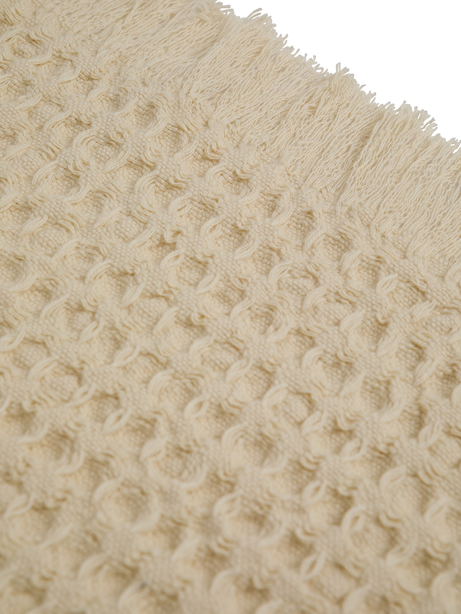 Thermae honeycomb cotton towel, Beige, large image number 2