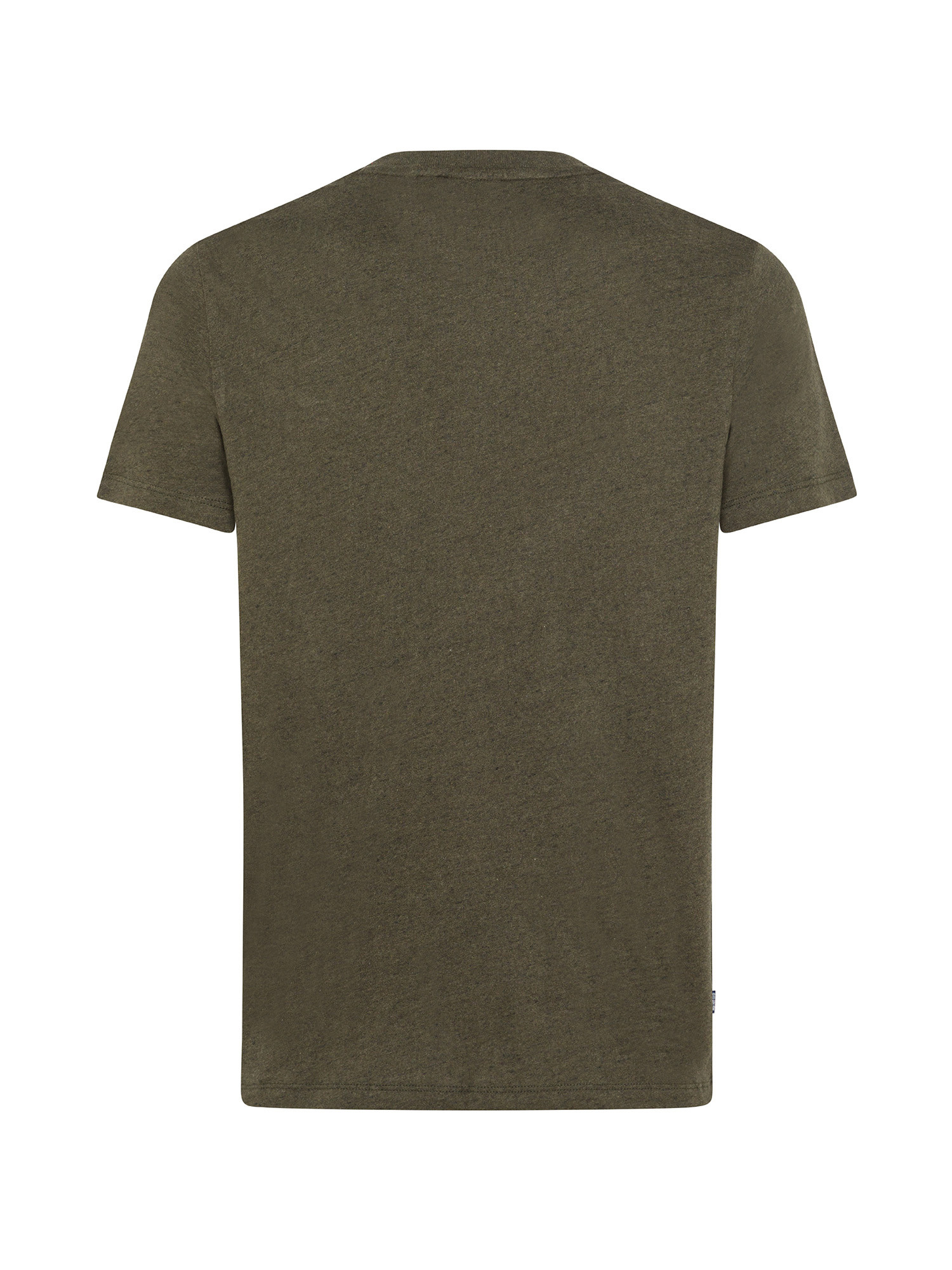 Superdry - T-shirt with embroidered logo, Olive Green, large image number 1