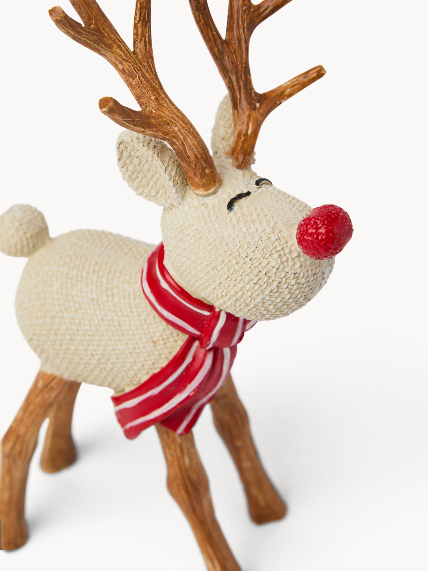 Decorazione in resina a forma di renna, Beige, large image number 1