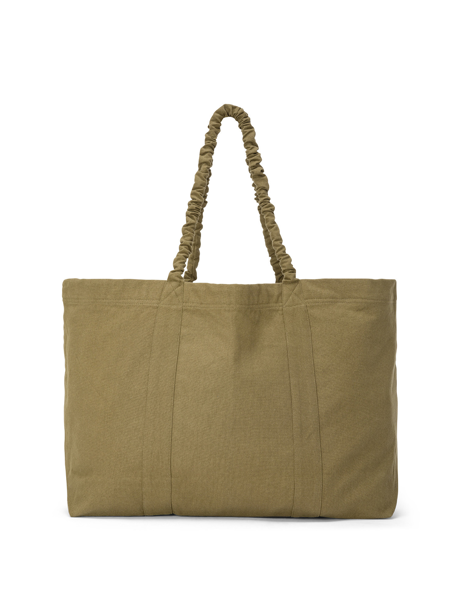 Pure cotton shopper, Olive Green, large image number 0