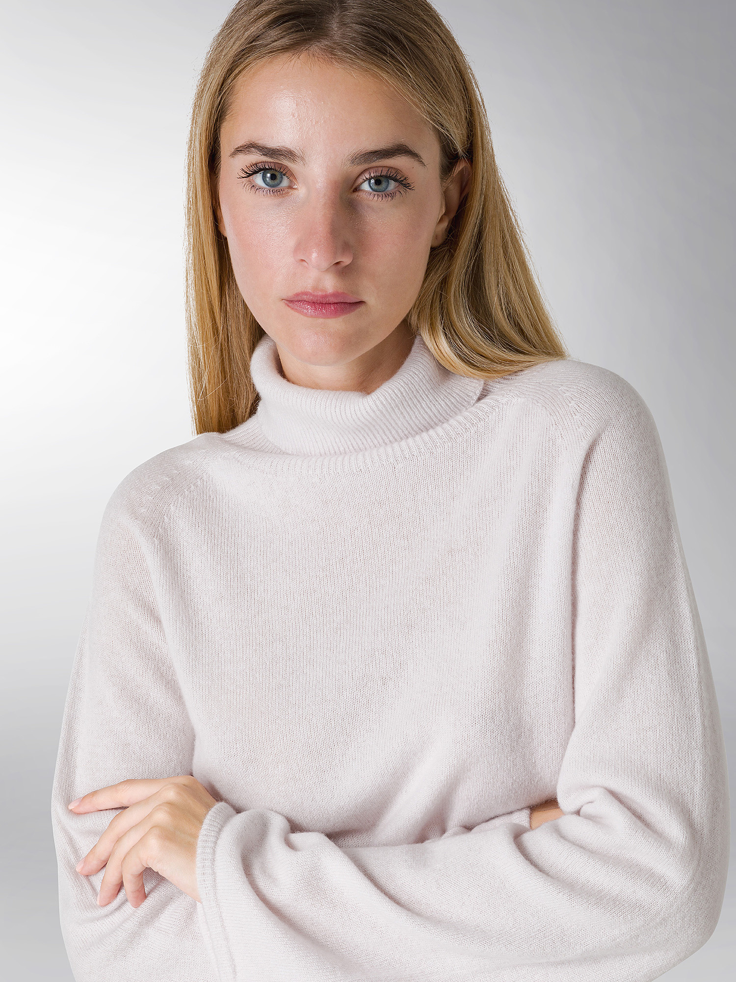 Coin Cashmere - Turtleneck in pure premium cashmere, White, large image number 3