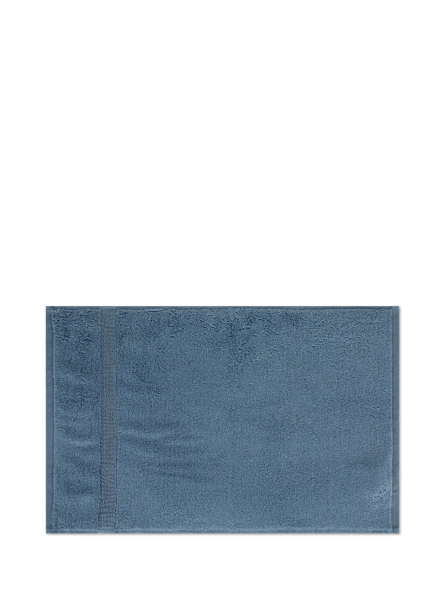 Asciugamano in spugna di puro cotone tinta unita ultra soffice, Blu, large image number 1