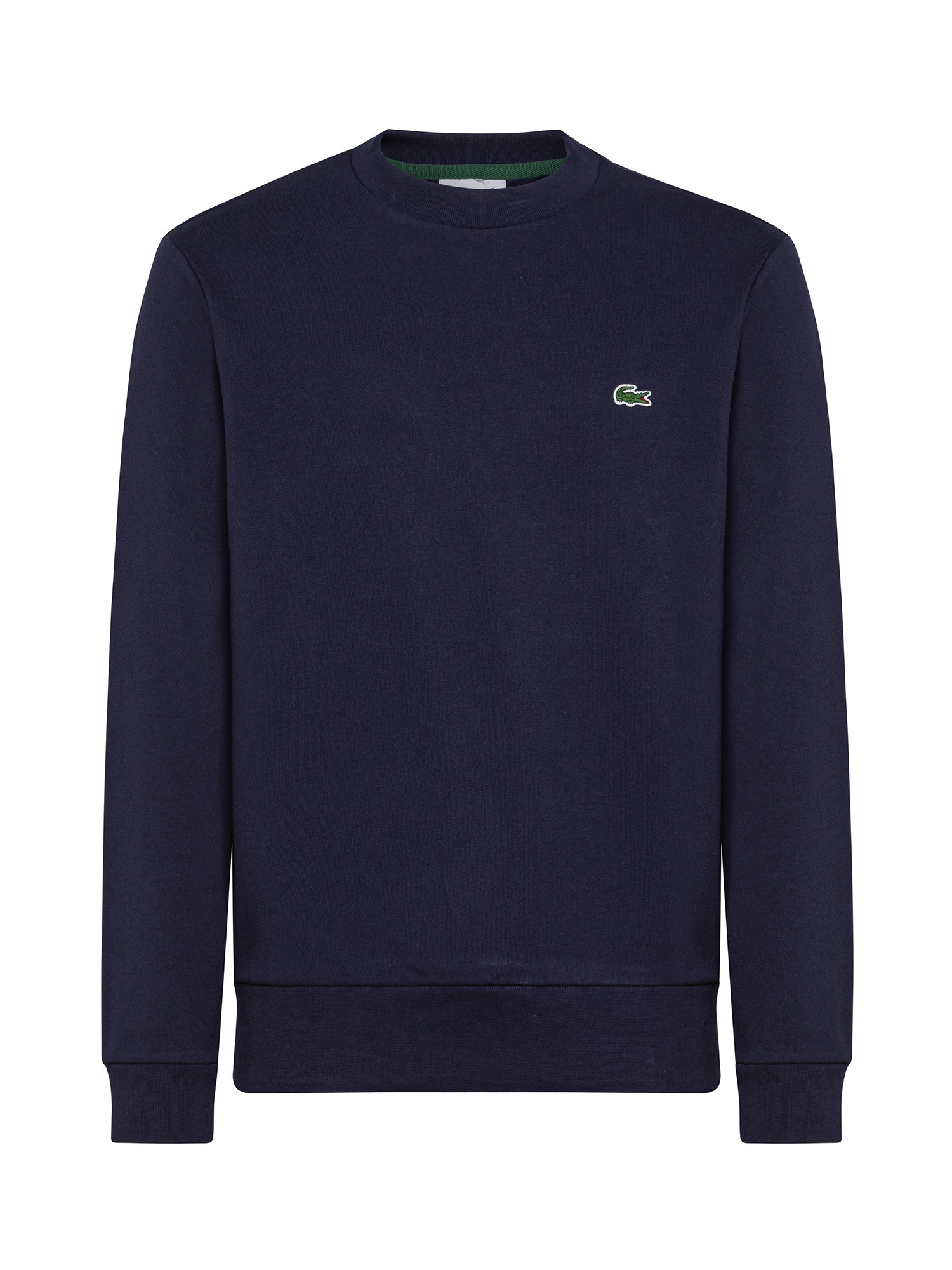 Lacoste - Sweatshirt in brushed organic cotton, Blue, large image number 0
