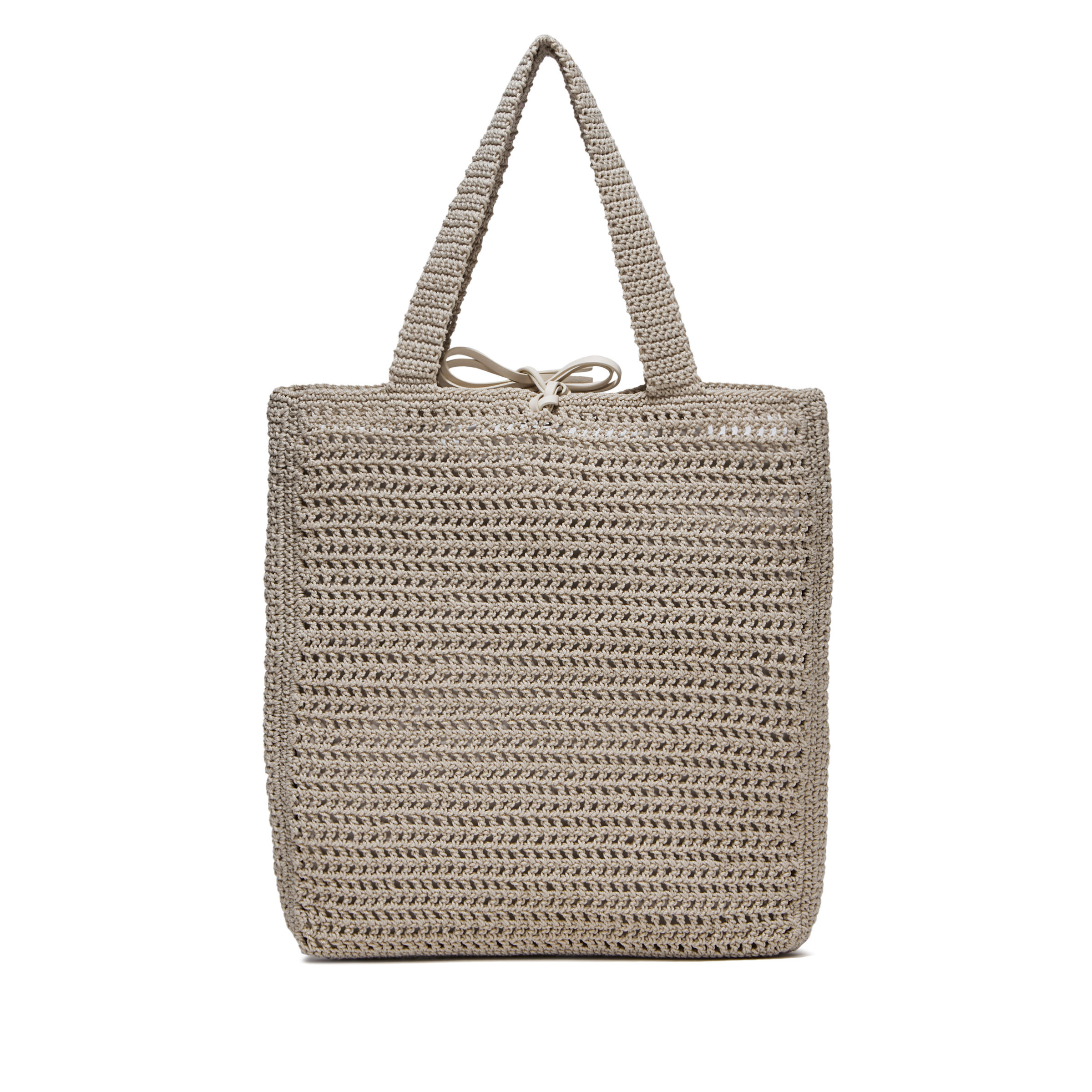 Gianni Chiarini - Victoria bag in leather and fabric, Pearl Grey, large image number 1