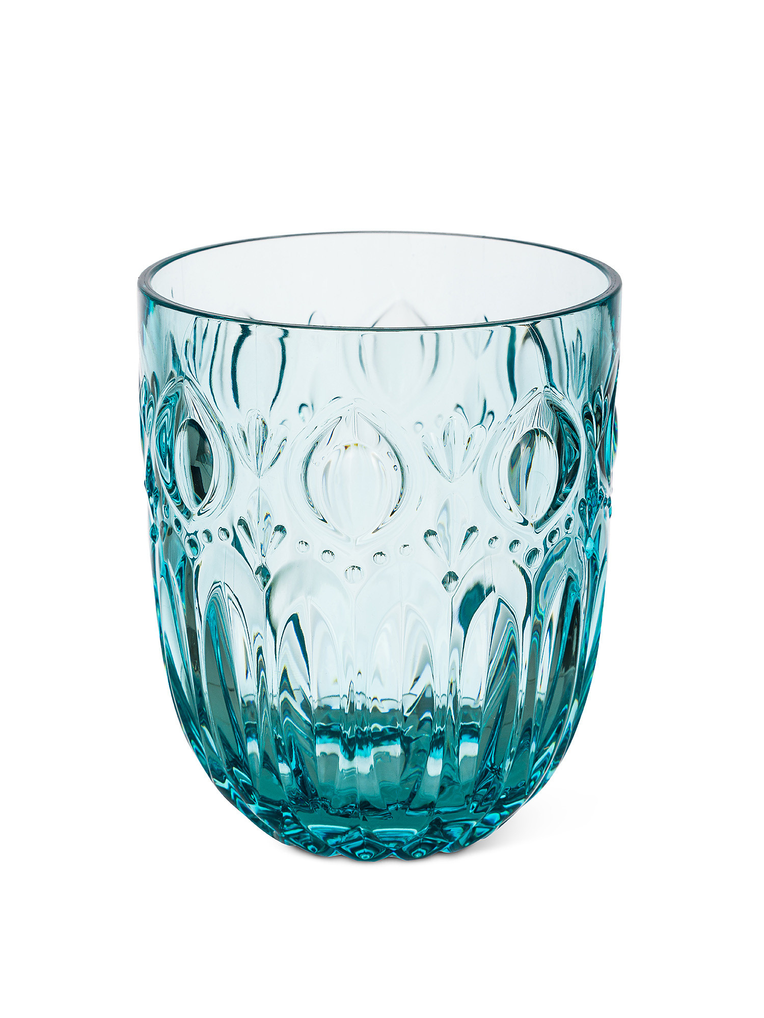 Gloria blue plastic glass, Light Blue, large image number 1