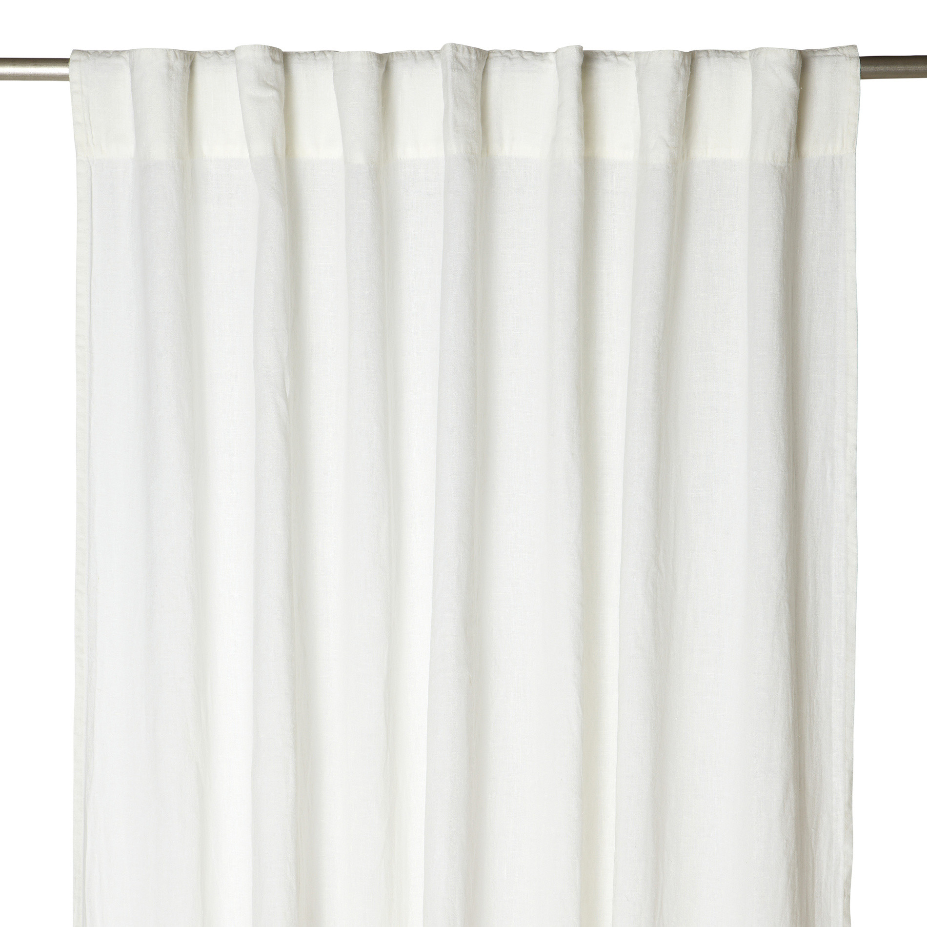 Pure linen curtain, White, large image number 2