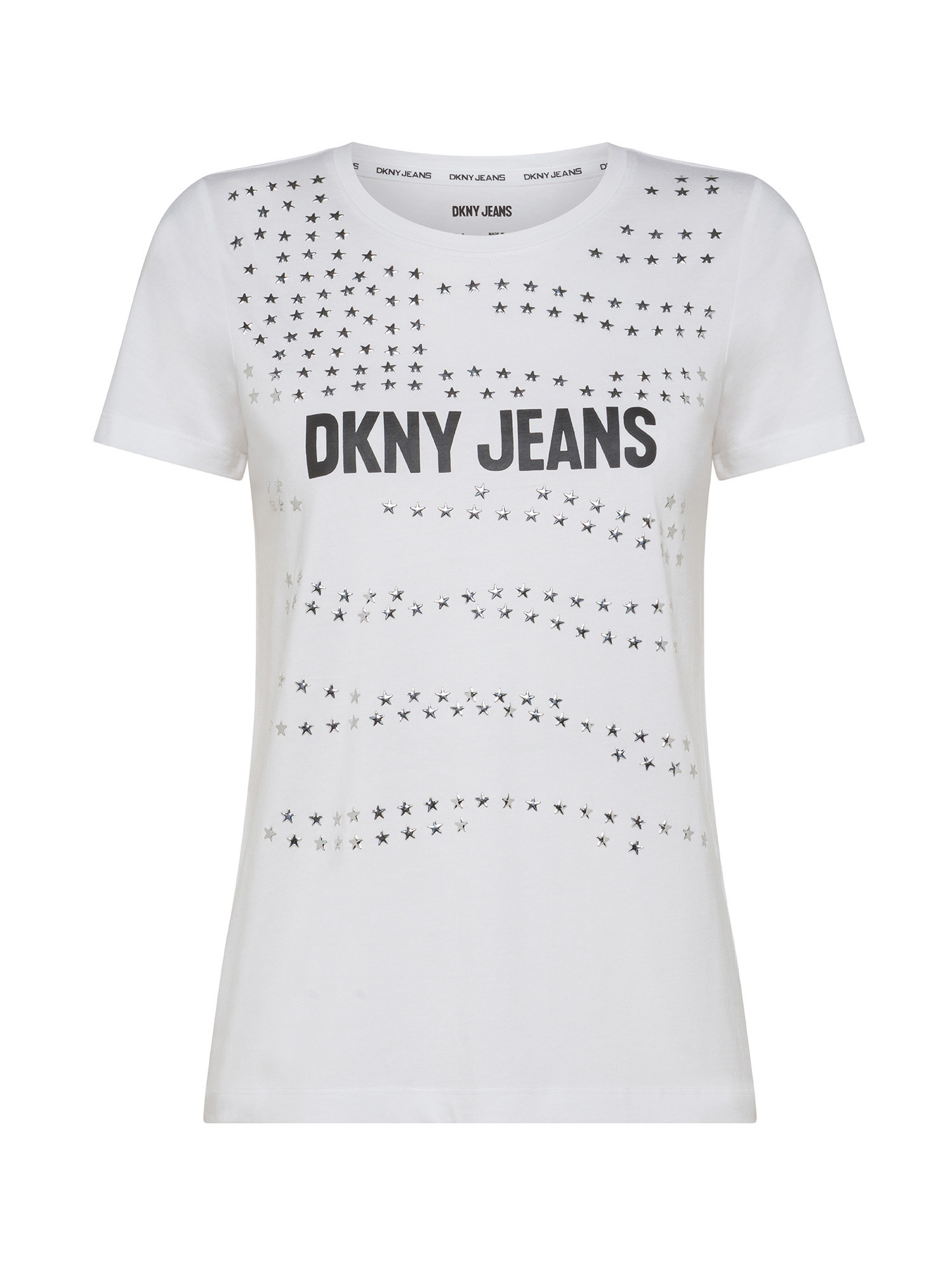 DKNY - T-shirt con logo, Bianco, large image number 0