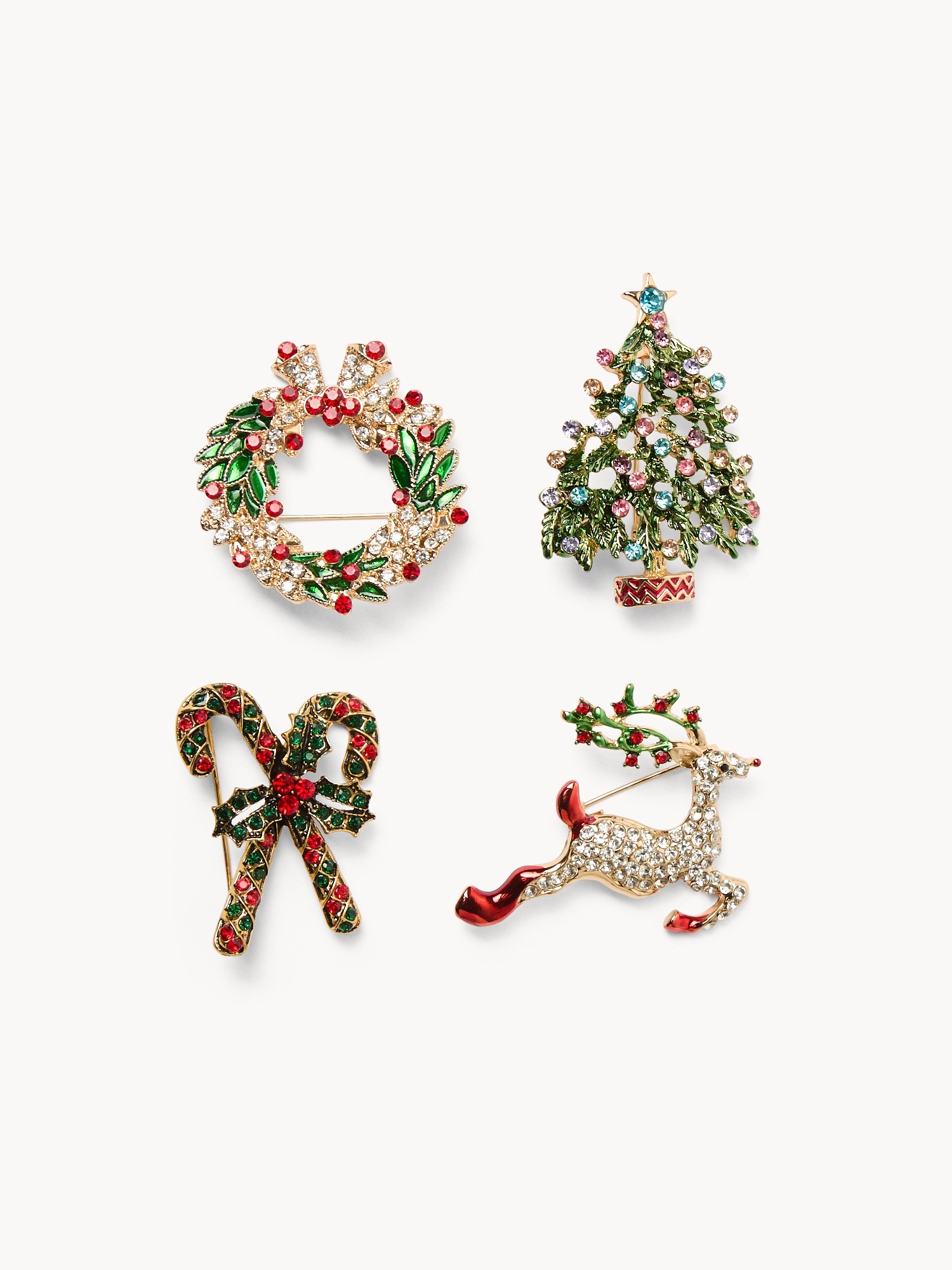 Spille segnaposto motivi natalizi, Multicolor, large image number 0