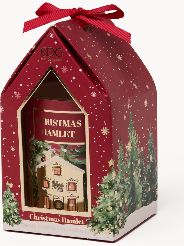 Scented candle in a gift box