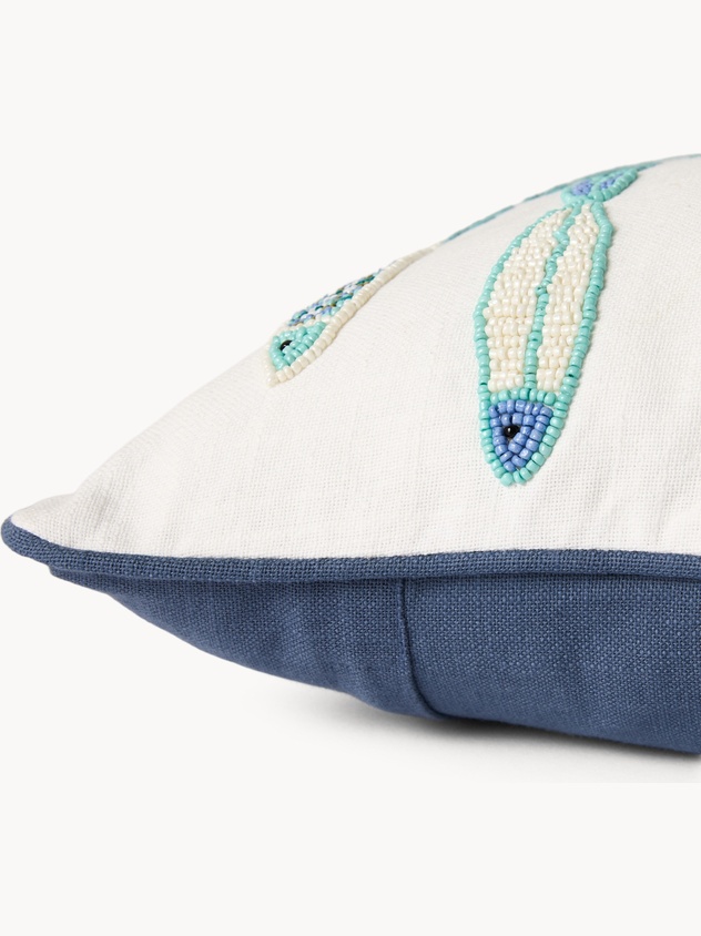 Seabed embroidery cushion,45x45cm