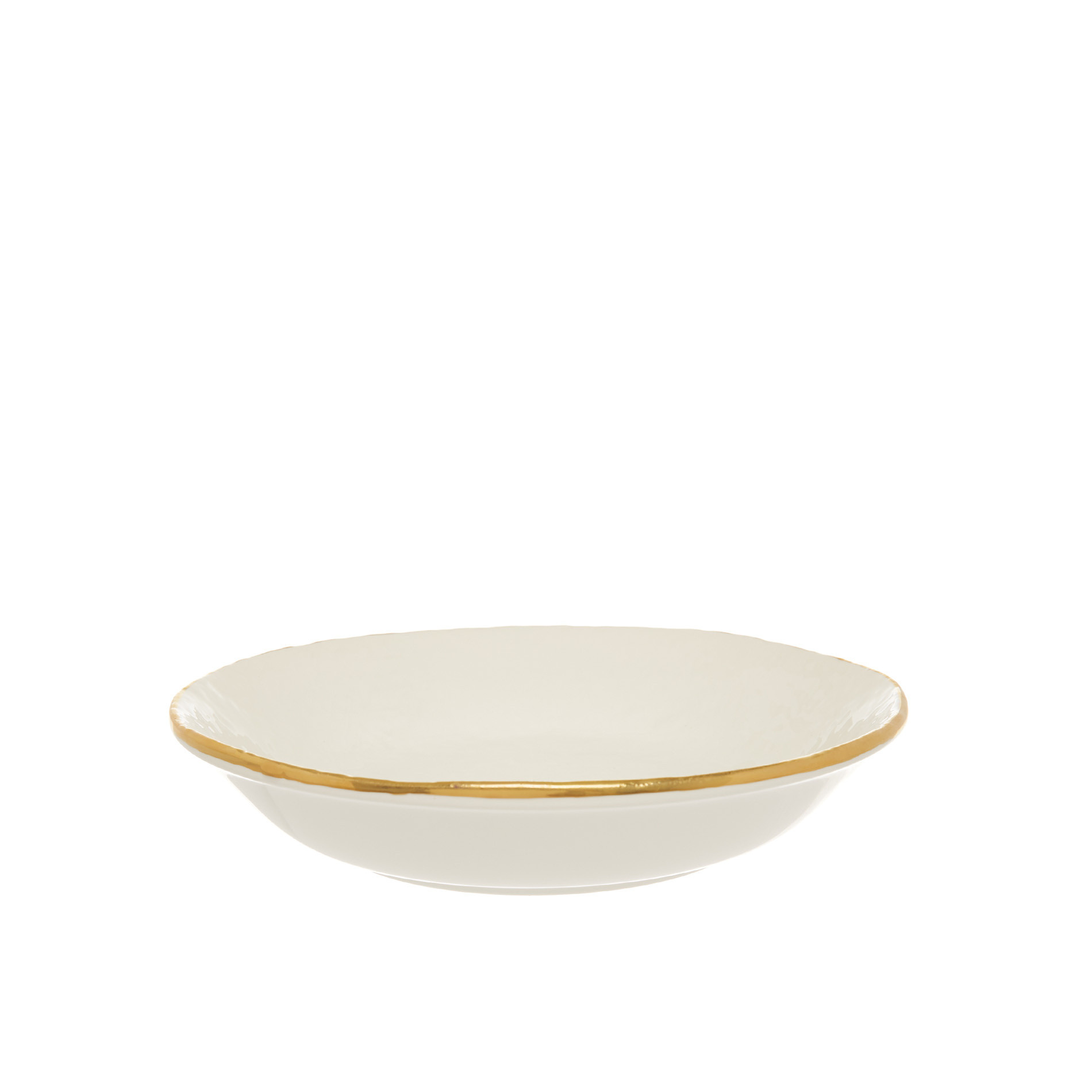 Preta handmade ceramic soup bowl, White Cream, large image number 0