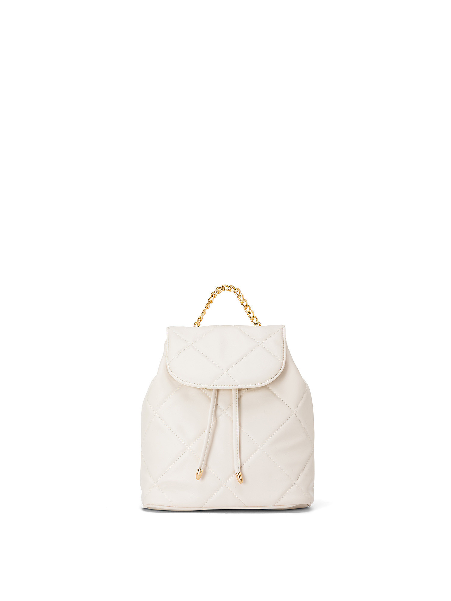Koan - Quilted backpack with chain, White, large image number 0