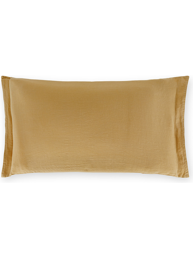 Federa in lino e cotone tinta unita Zefiro