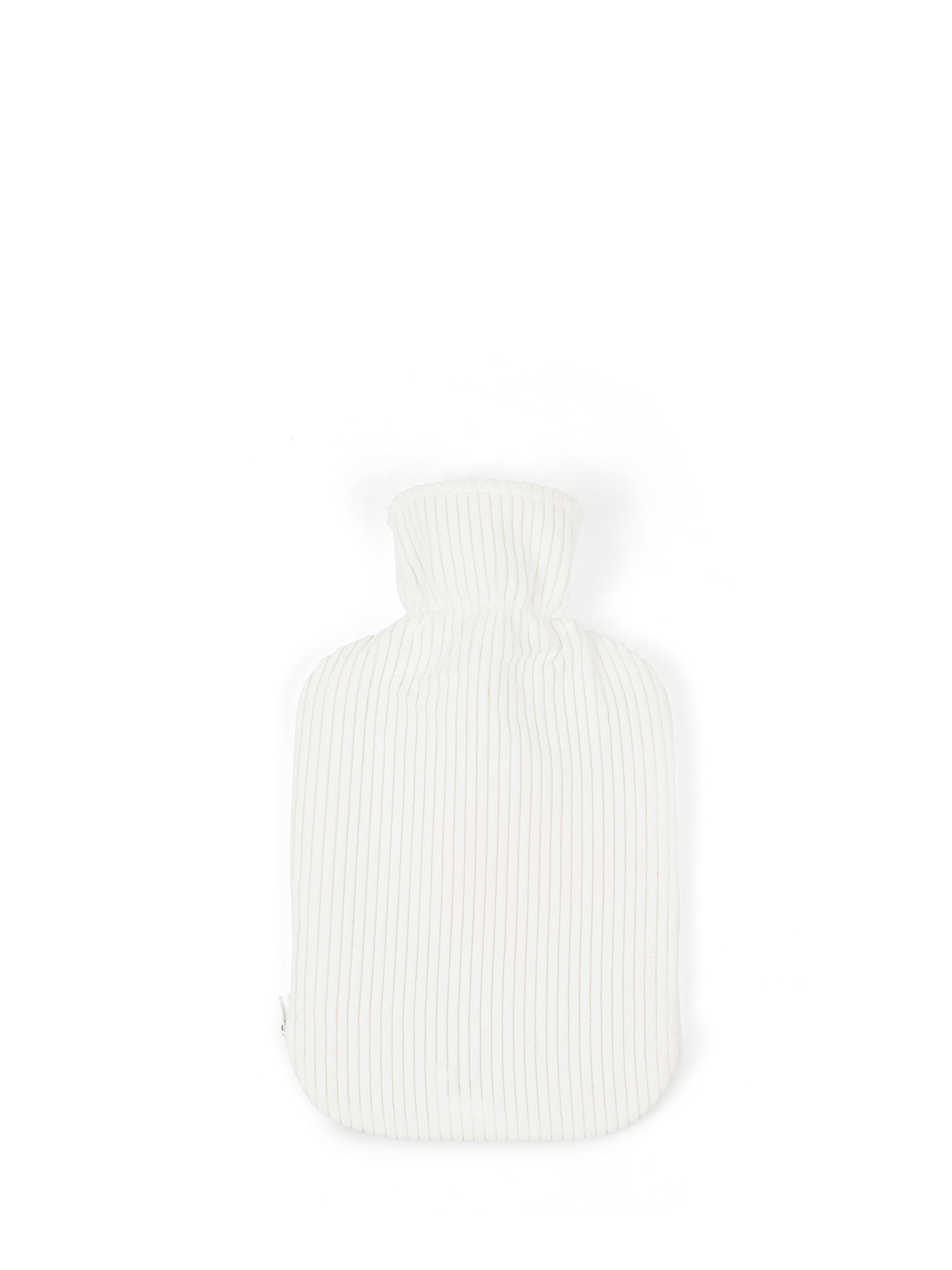 Fleece hot water bottle, White, large image number 1