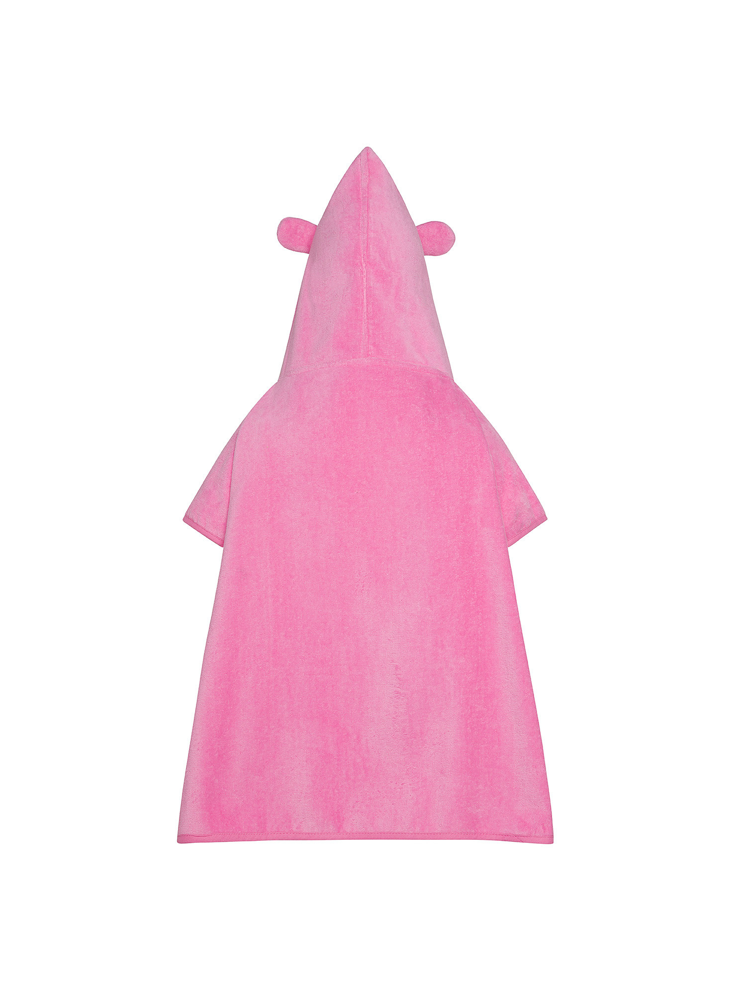 Unicorn motif sponge poncho for children, Pink, large image number 1