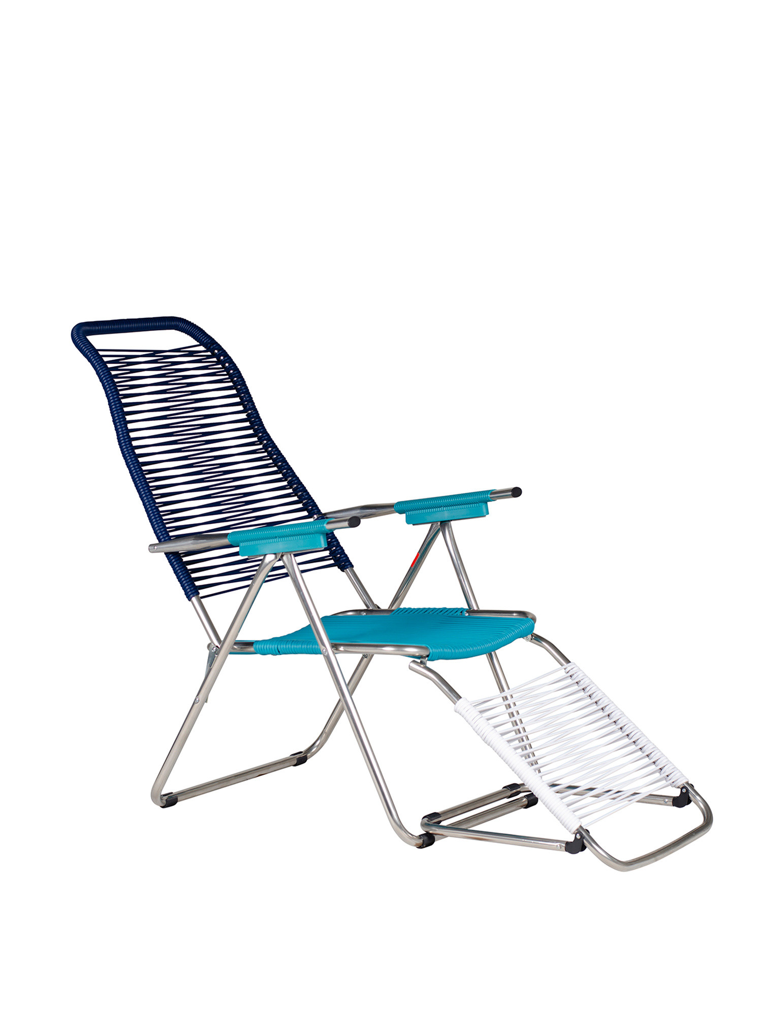 Fiam - Spaghetti POP cordoned PVC outdoor relax armchair, Light Blue, large image number 2