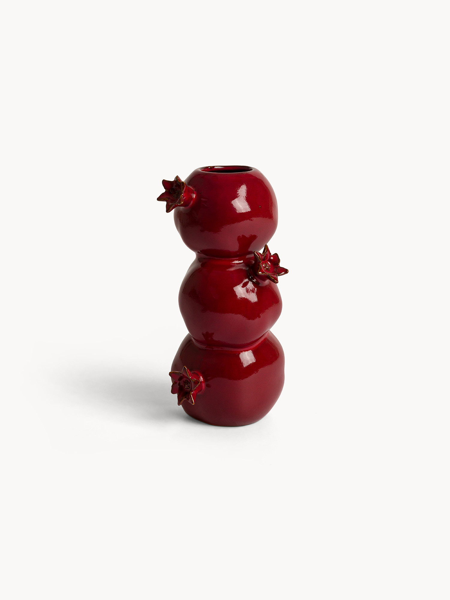 Vaso in ceramica, Rosso, large image number 0