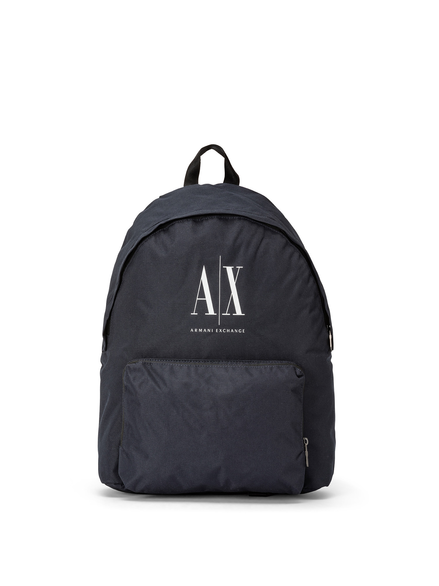 Armani Exchange - Nylon backpack with contrasting logo, Dark Blue, large image number 0