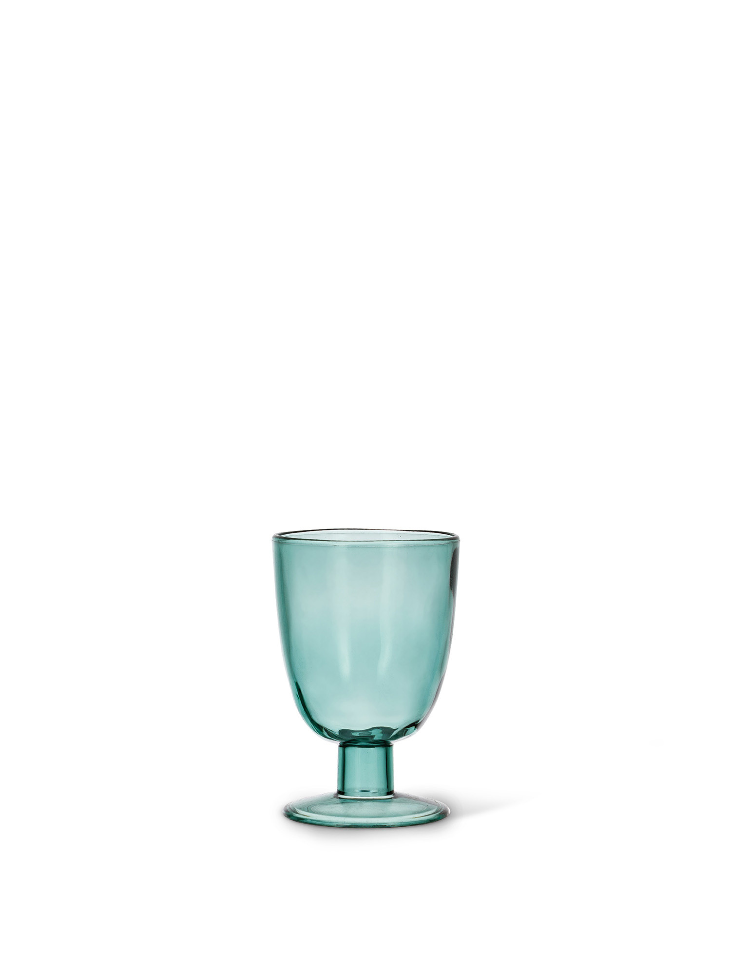 Low plastic glass, Green, large image number 0