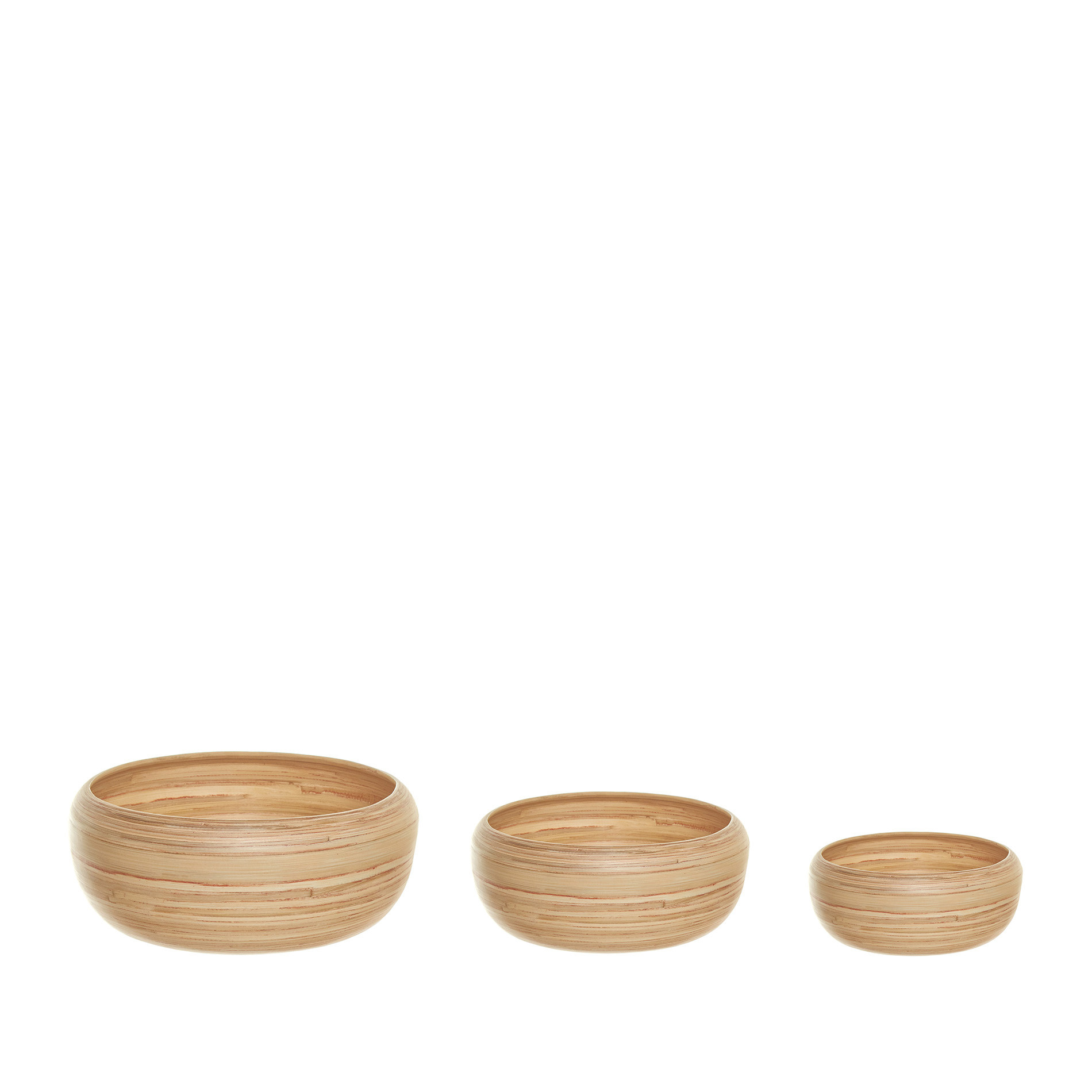 Bamboo bowl, Natural, large image number 1