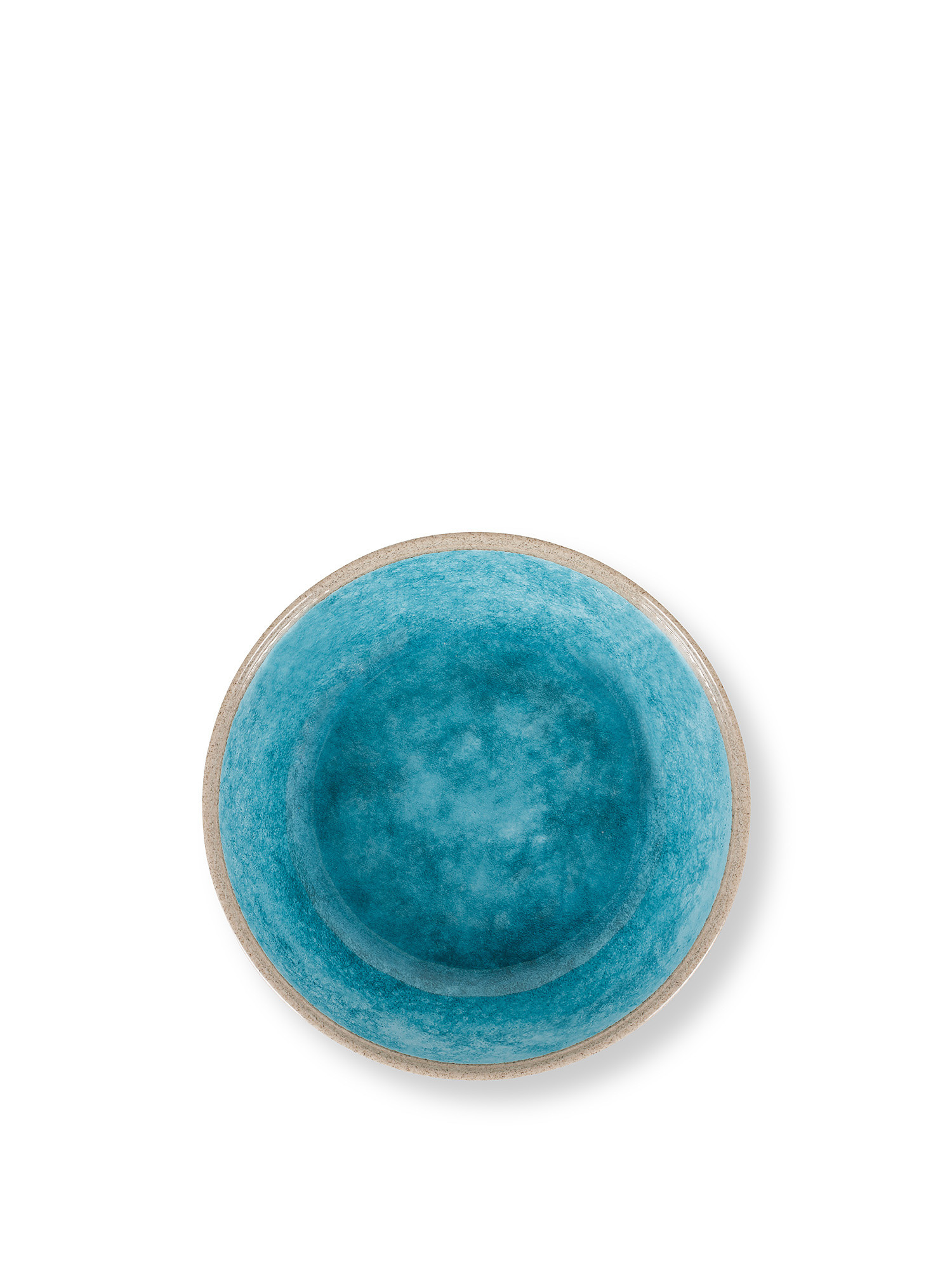 Solid color melamine soup plate, Light Blue, large image number 1
