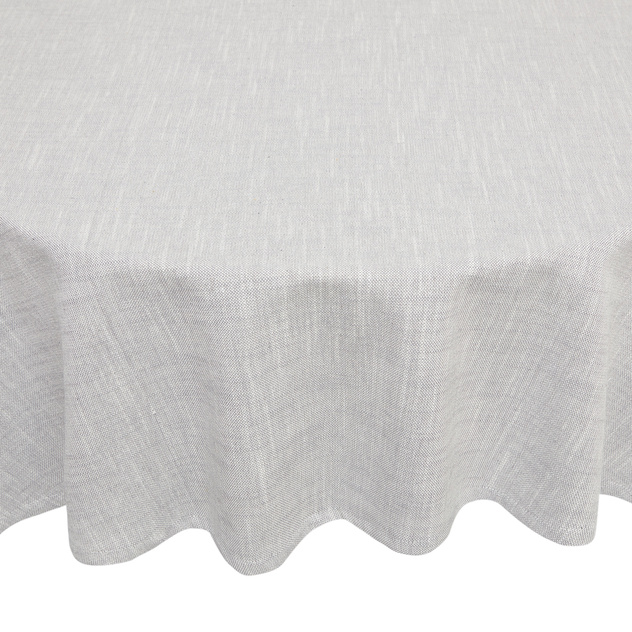Round solid colour tablecloth in 100% iridescent cotton