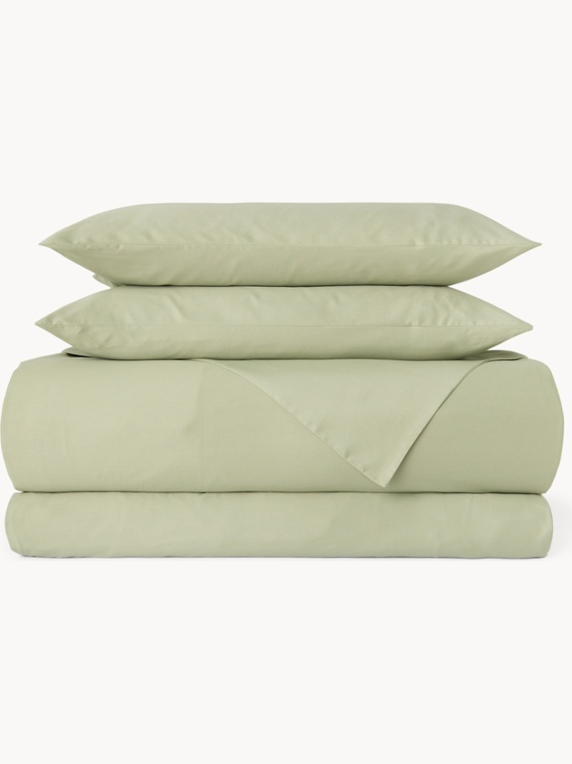 Solid Cotton Sateen Sheet Set - Discounted Price