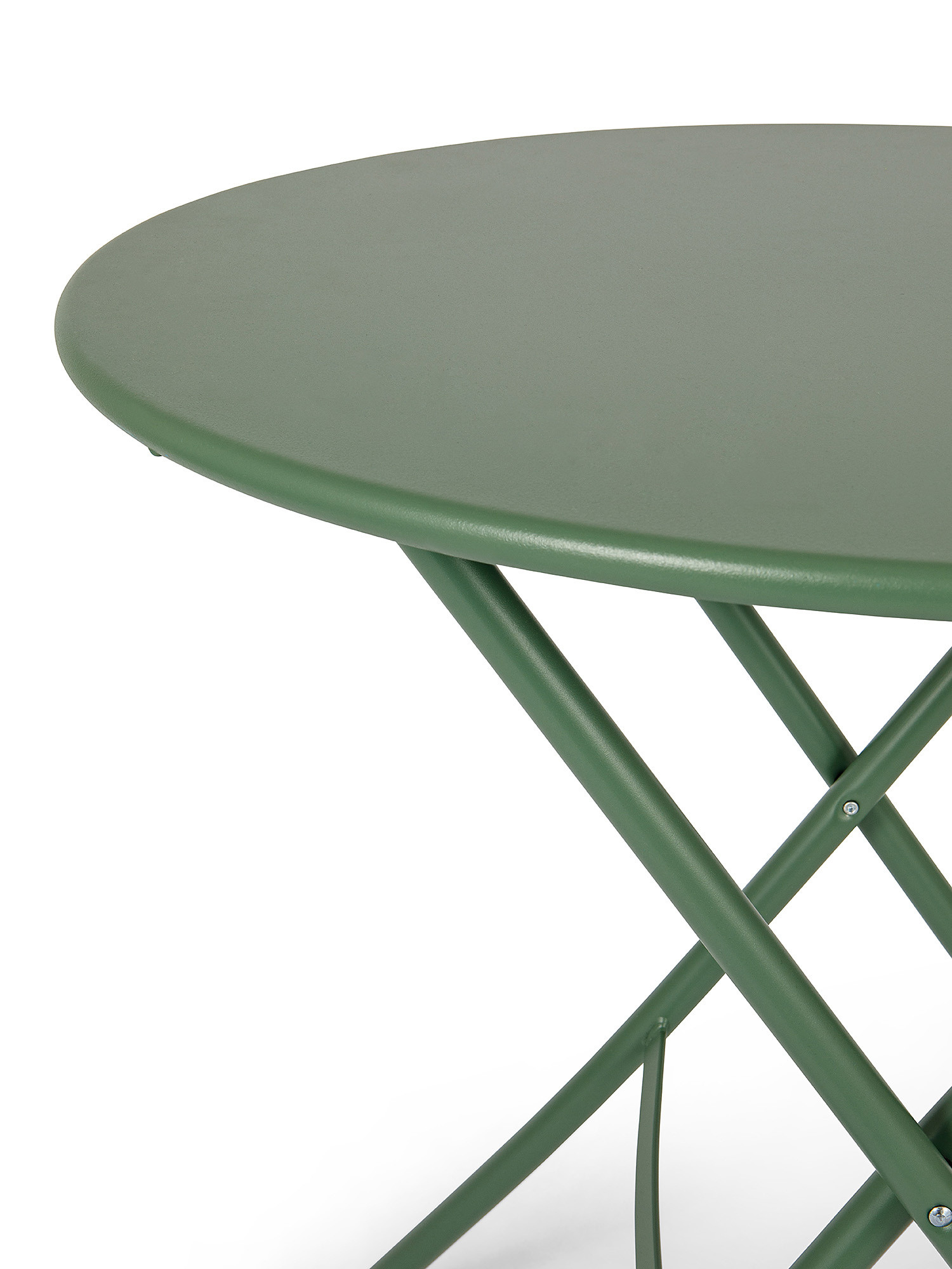 Fiam - Tavolo da esterno in acciaio richiudibile Sirio, Verde salvia, large image number 1