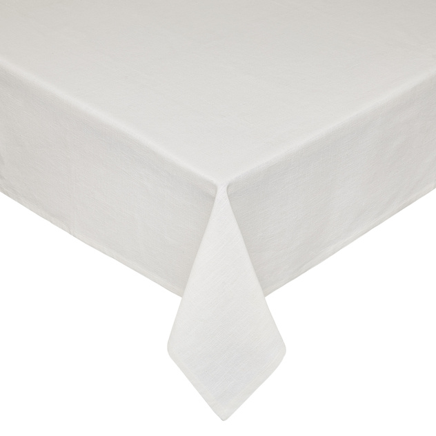 Solid color cotton slub tablecloth