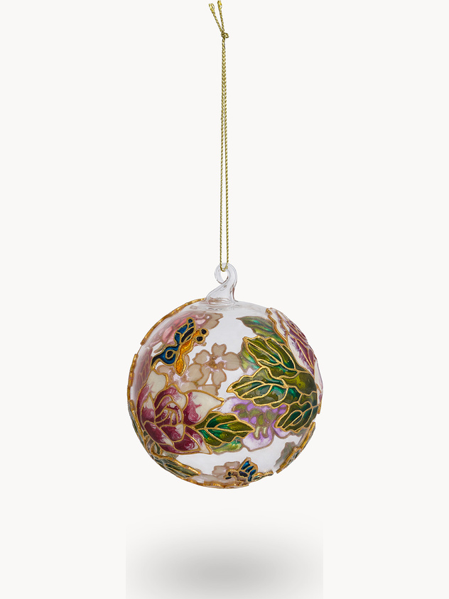 Sfera addobbo albero in vetro