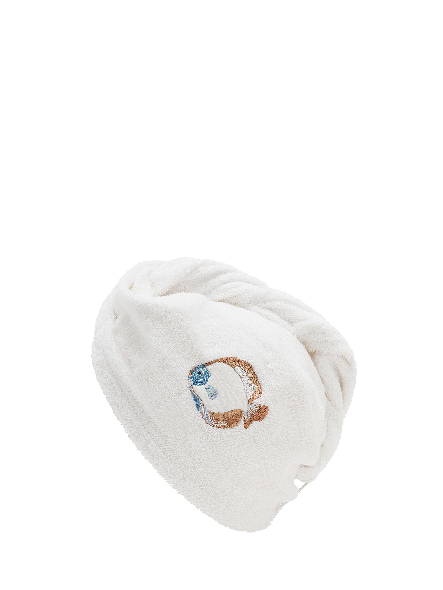Hair turban, White, large image number 1