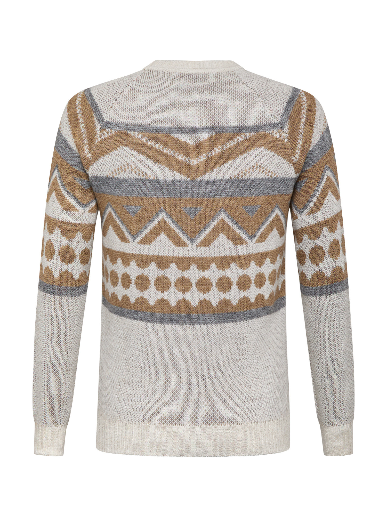 Luca D'Altieri - Christmas sweater in wool and alpaca blend, White, large image number 1