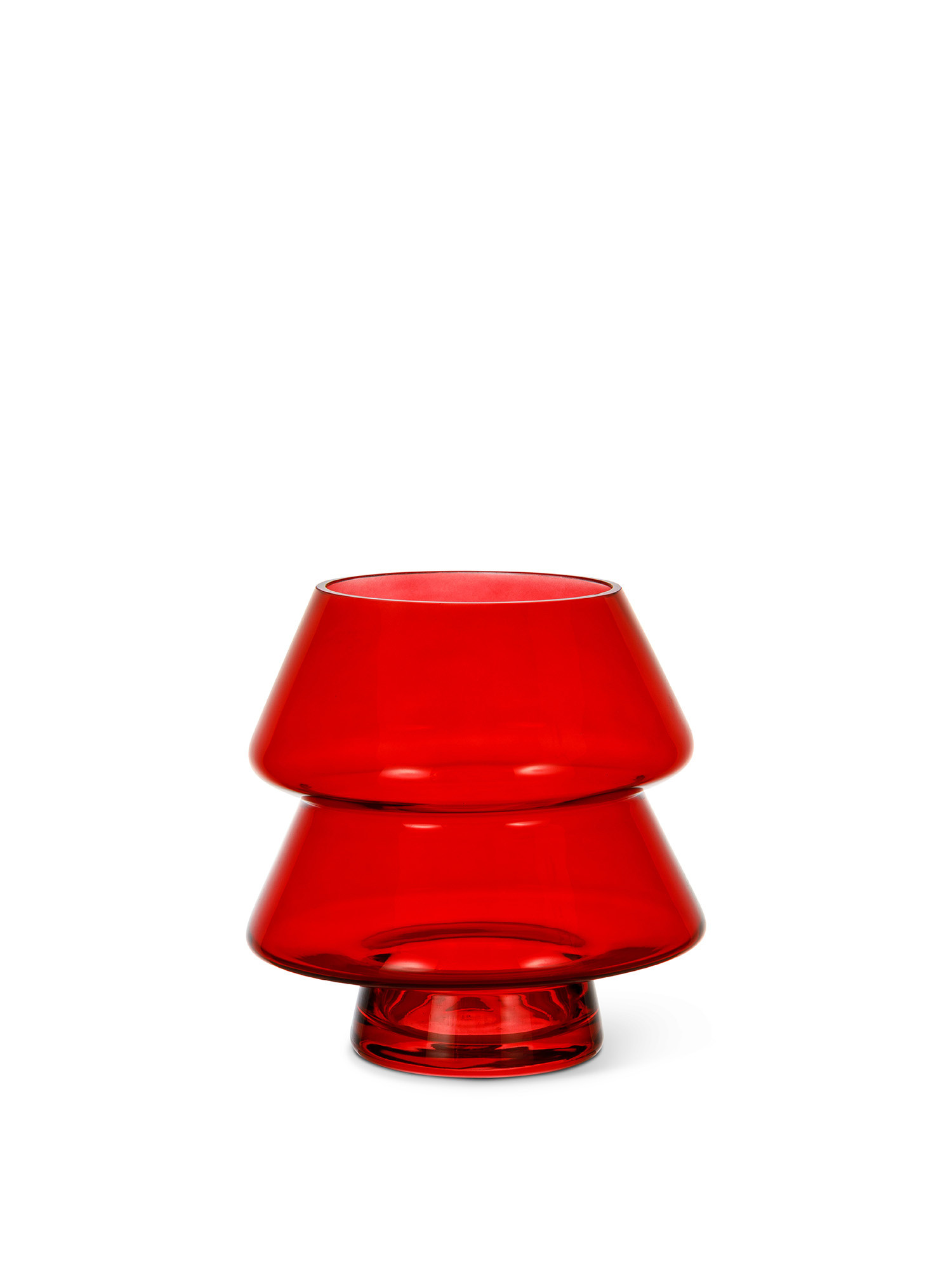 Tree-shaped glass dessert holder, Red, large image number 1