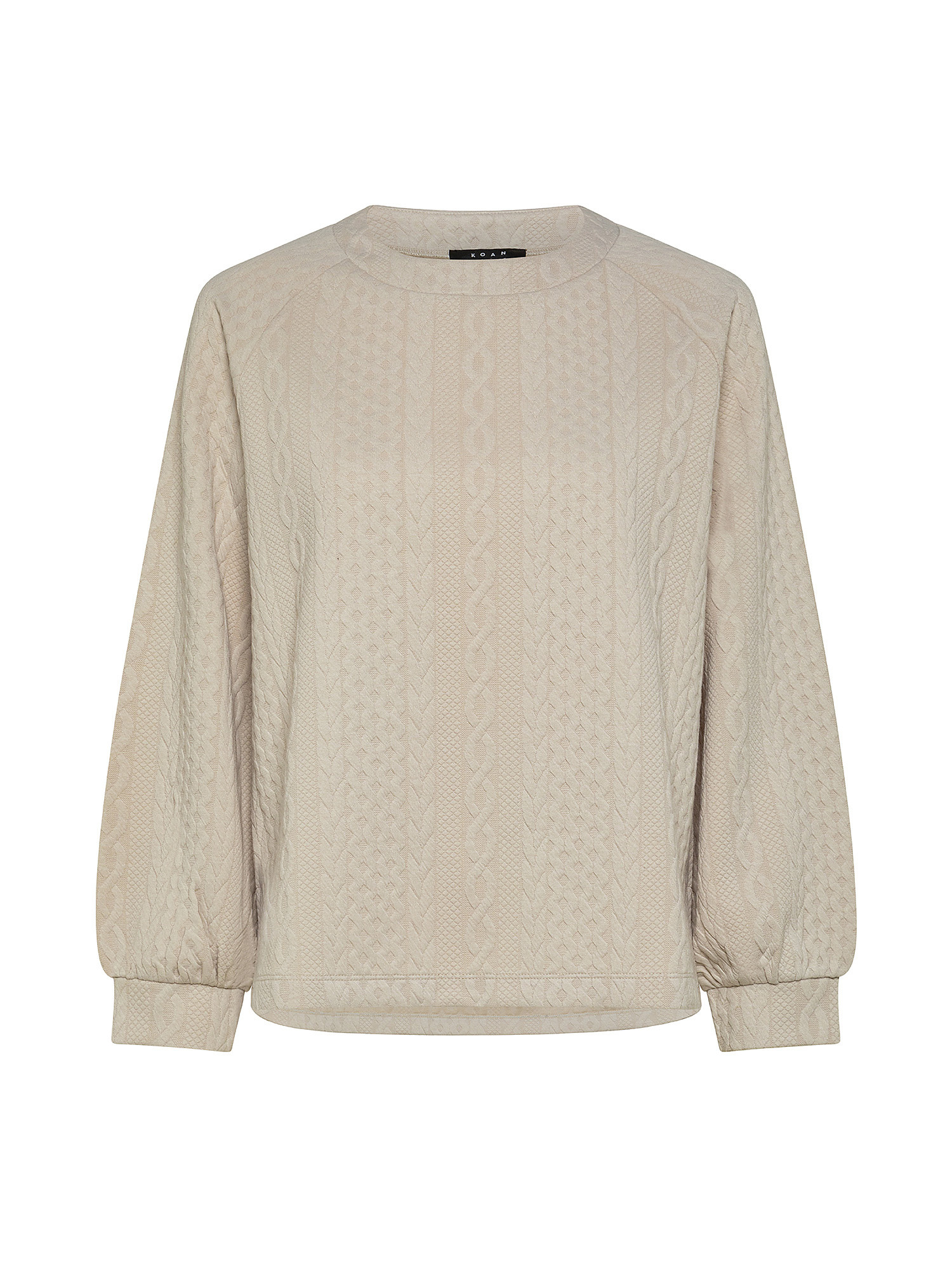 Sweater with pattern, Beige, large image number 0