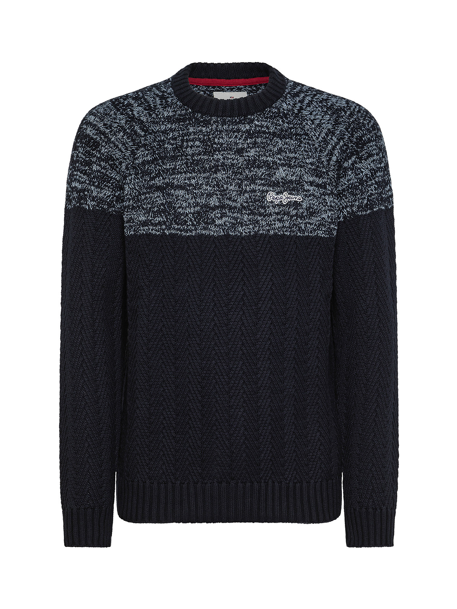 Sweater with logo, Dark Blue, large image number 0