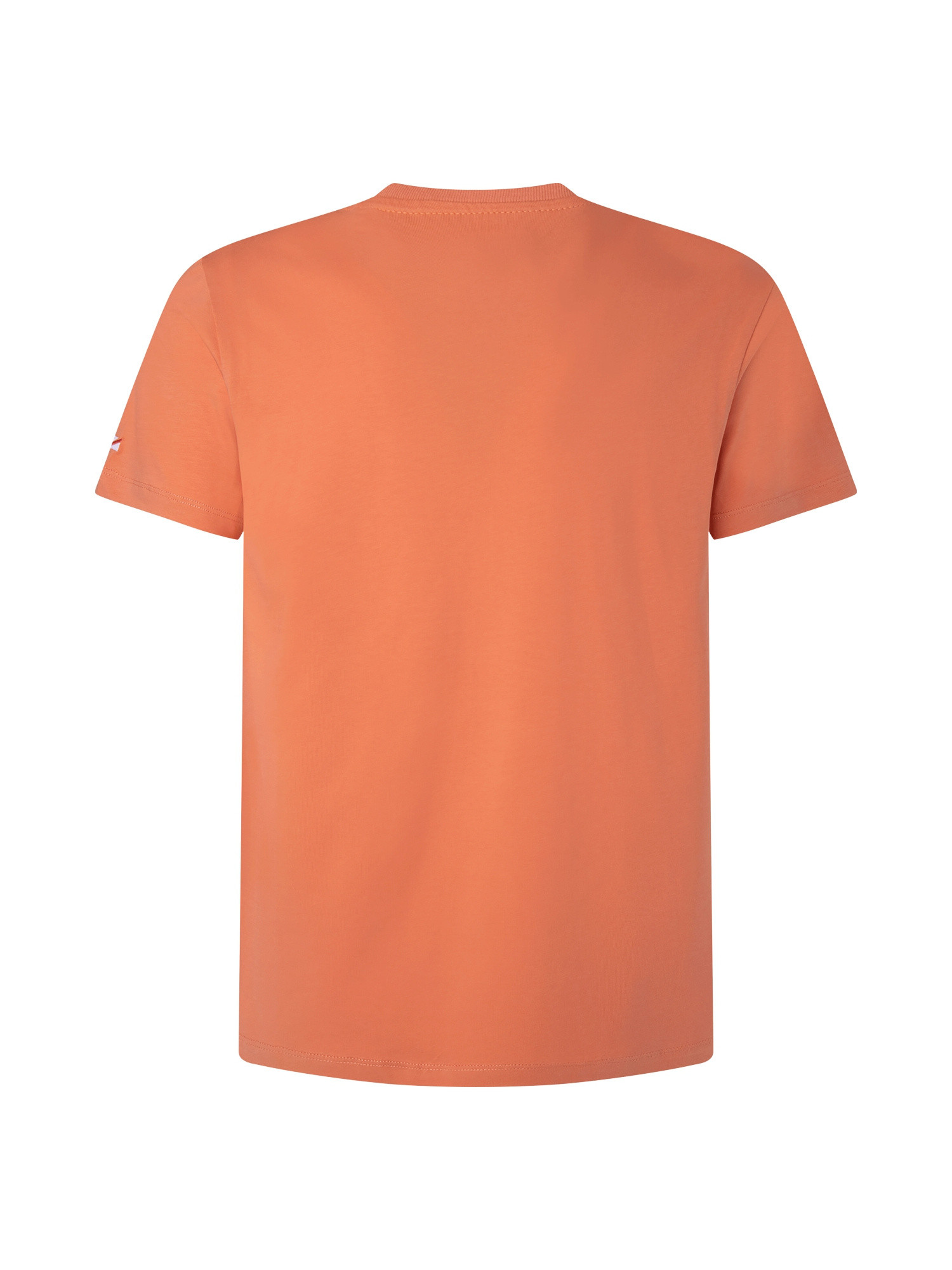 Pepe Jeans - T-shirt con logo ricamato in cotone, Arancione, large image number 1