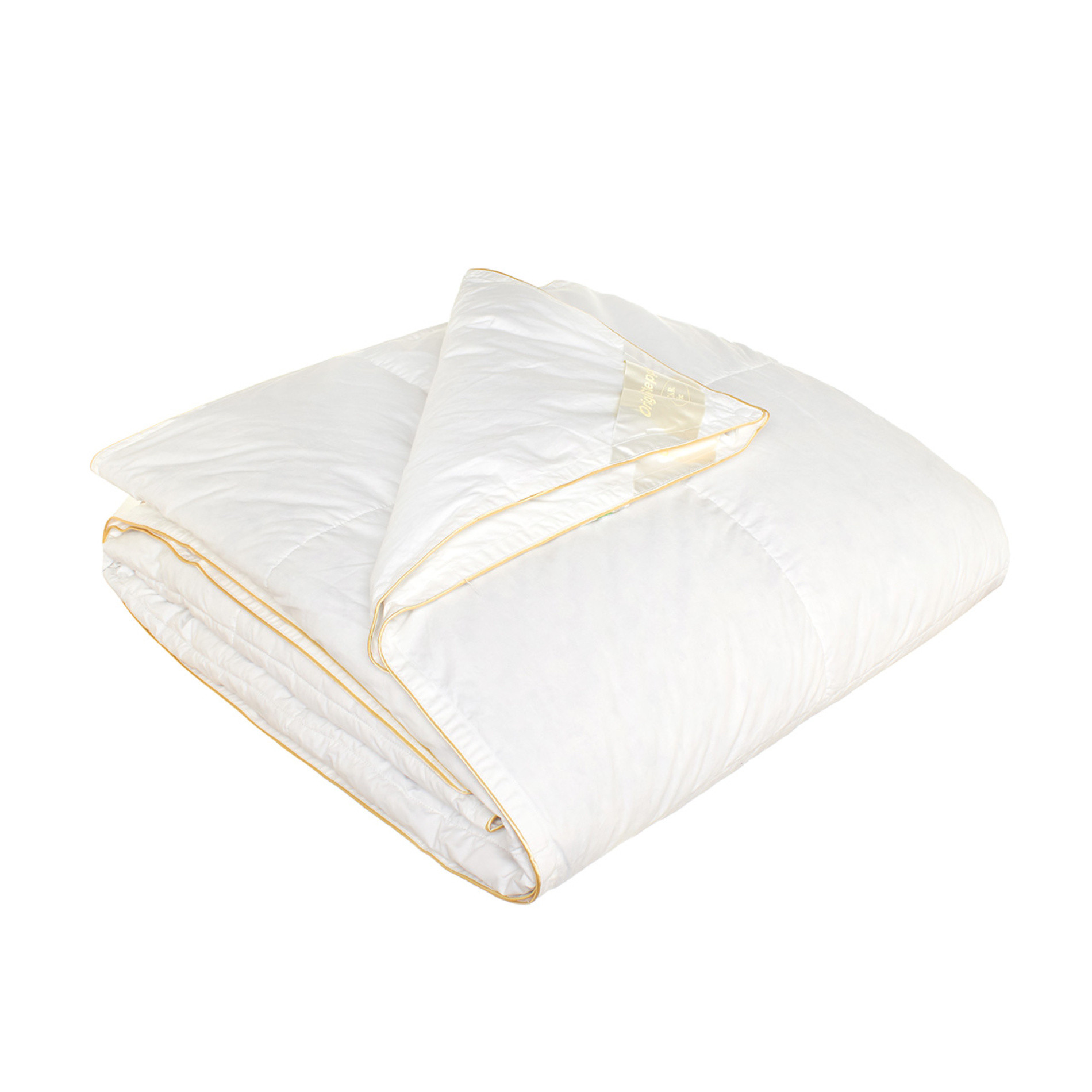 4-season cotton duvet with natural feather padding, White, large image number 0
