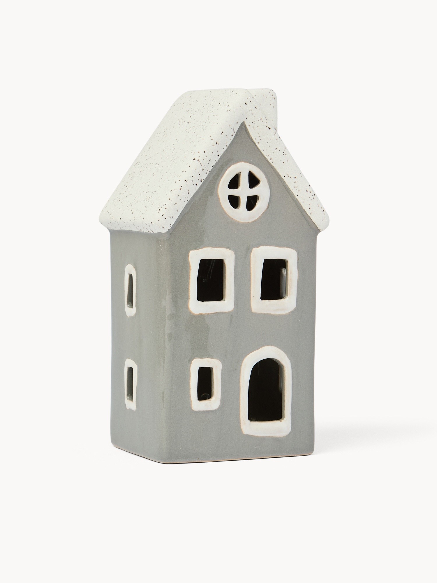 Ceramic decoration with LED light, Grey, large image number 0