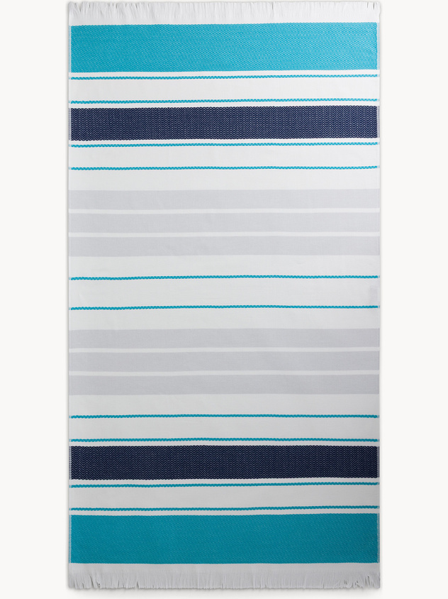 Hammam beach towel with fringes