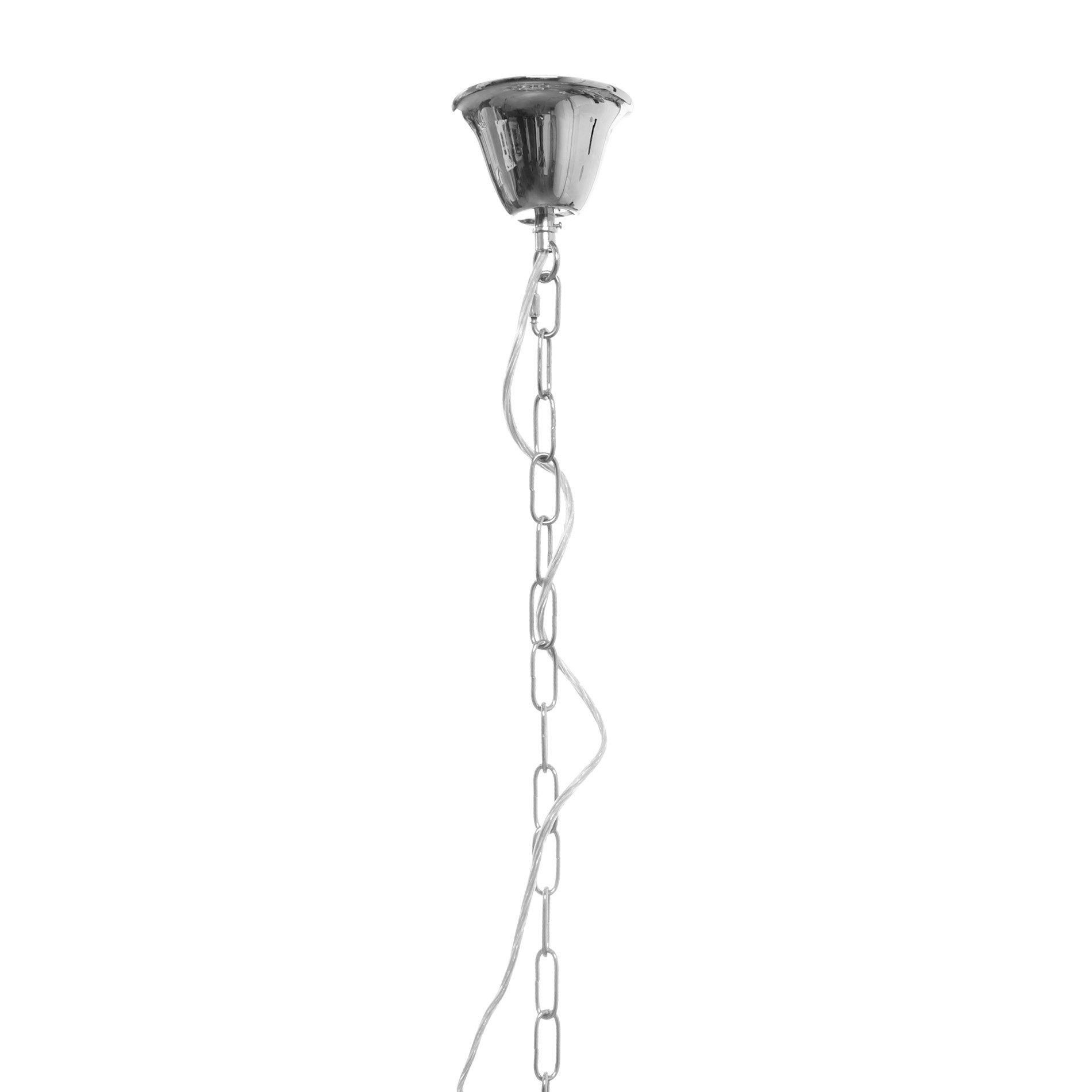Chandelier suspension lamp, Transparent, large image number 1