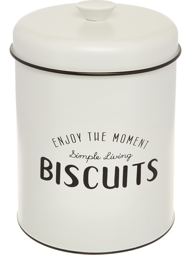 Enamelled iron Biscuits tin