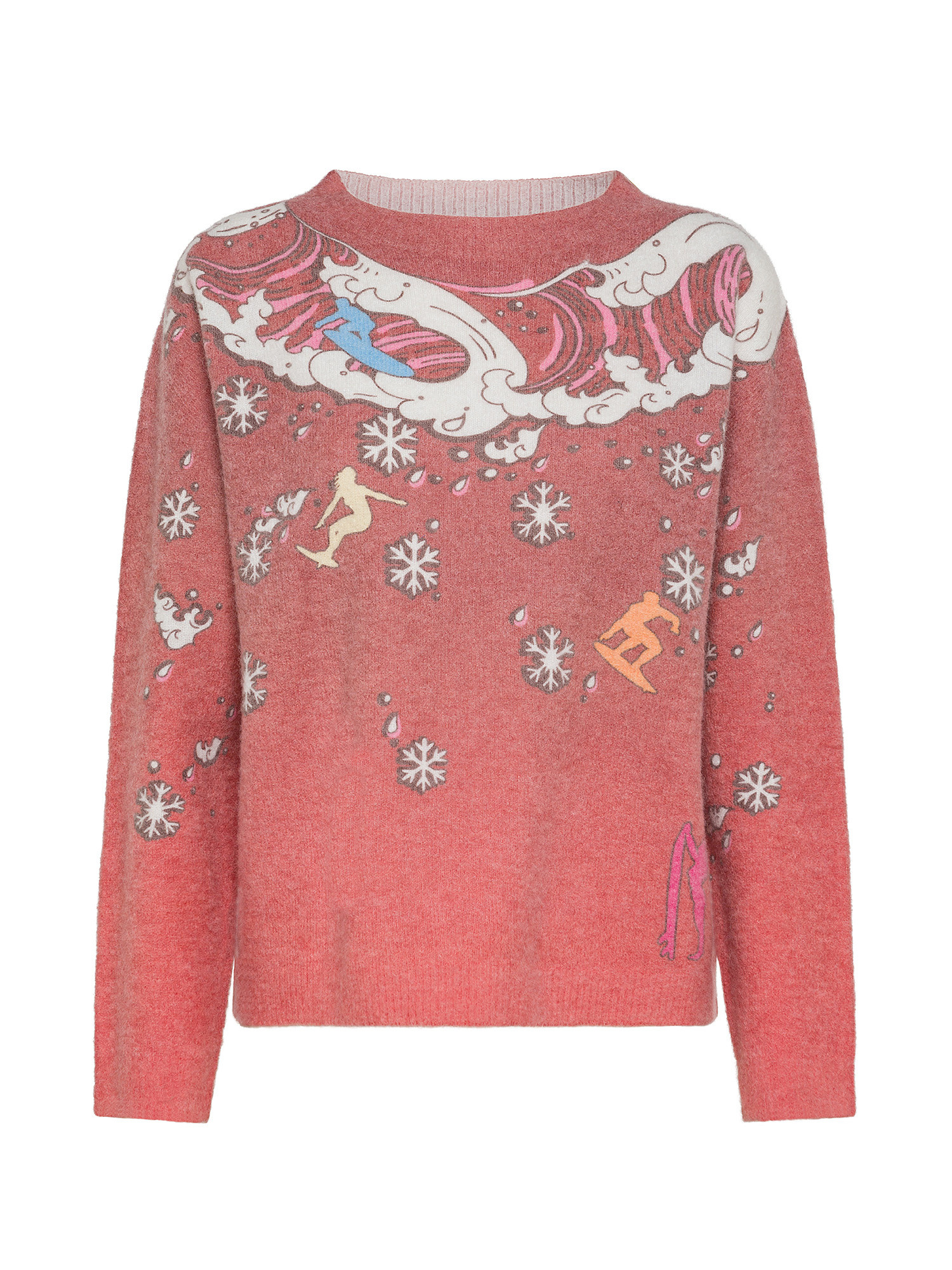 Pullover The Surfer’s Christmas by Paula Cademartori, Rosso, large image number 0