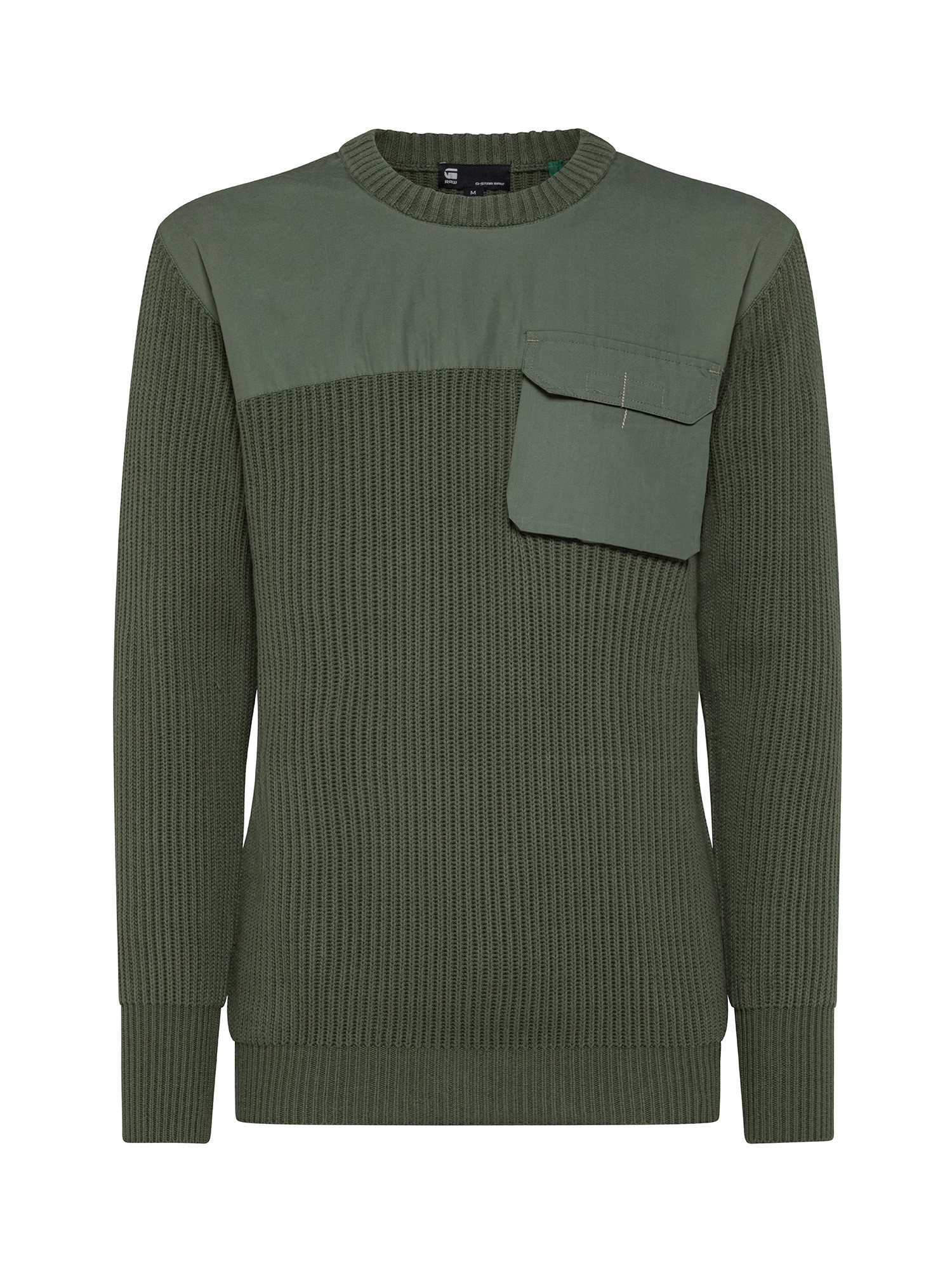G-Star - Sweater with pocket, Olive Green, large image number 0