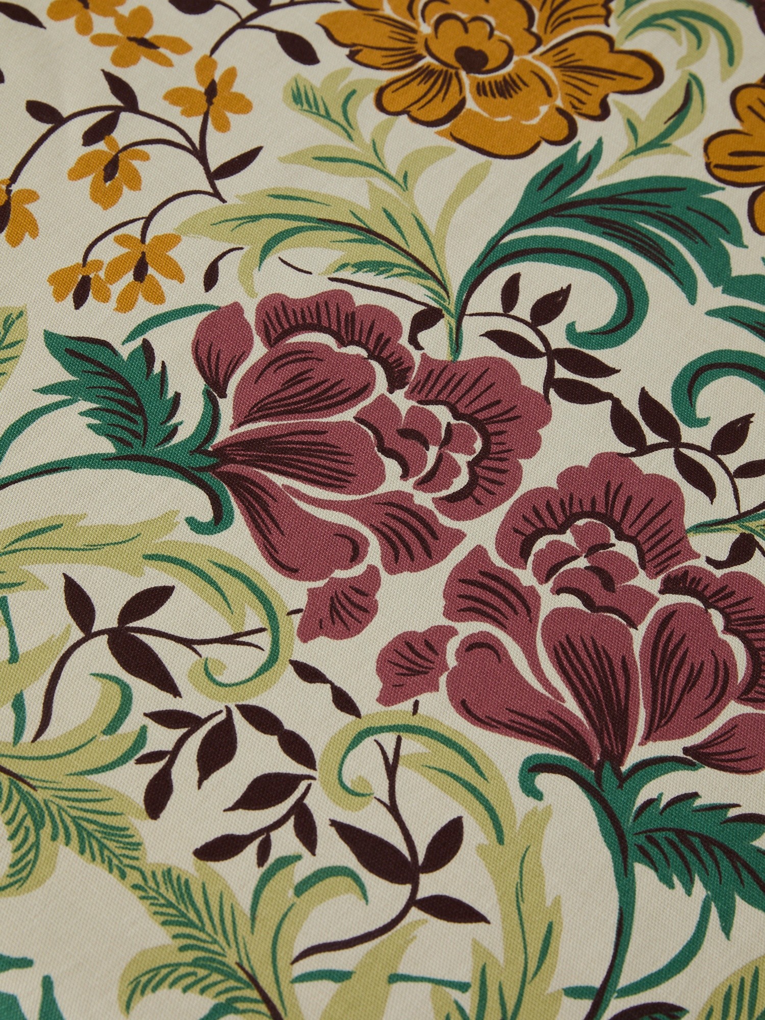 Tovaglia rotonda in panama di cotone con stampa floreale stile western - Prezzo di lancio, Multicolor, large image number 1