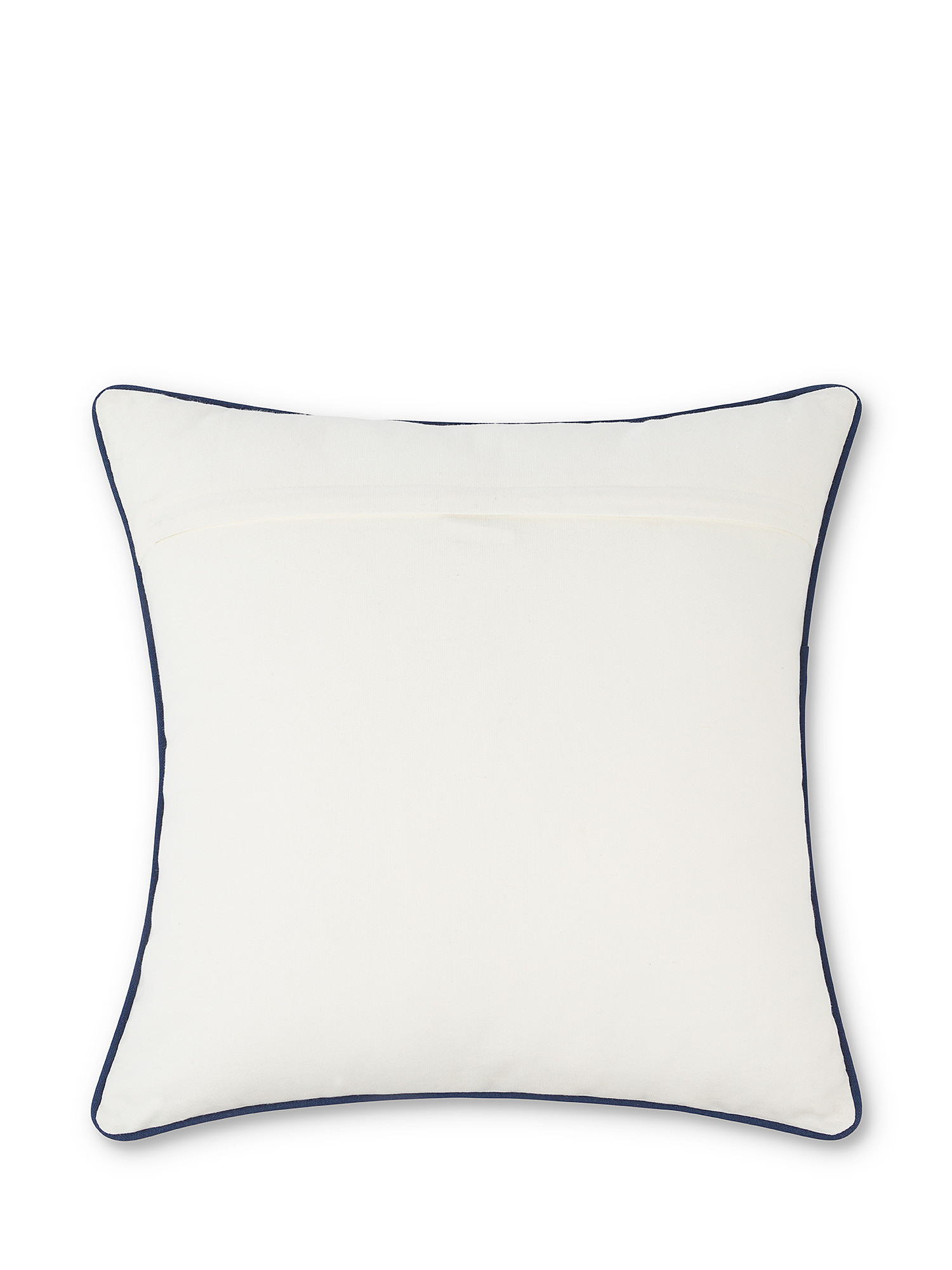 Marine embroidery cotton cushion 35x50cm, Light Blue, large image number 1