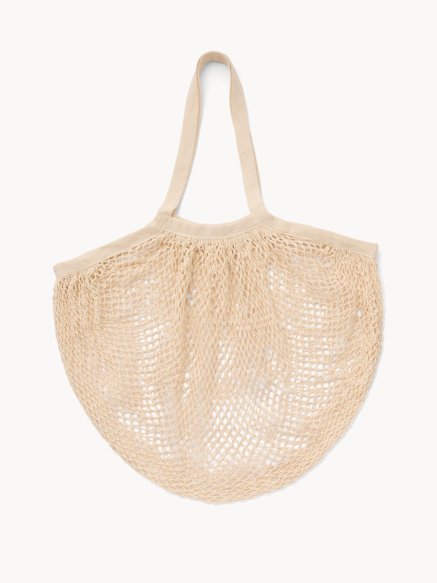 Borsa in cotone a rete, Naturale, large image number 0