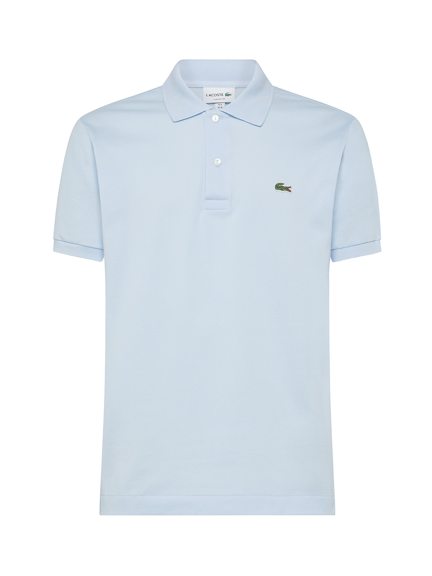 Lacoste - Classic cut polo shirt in petit piquè cotton, Light Blue, large image number 0