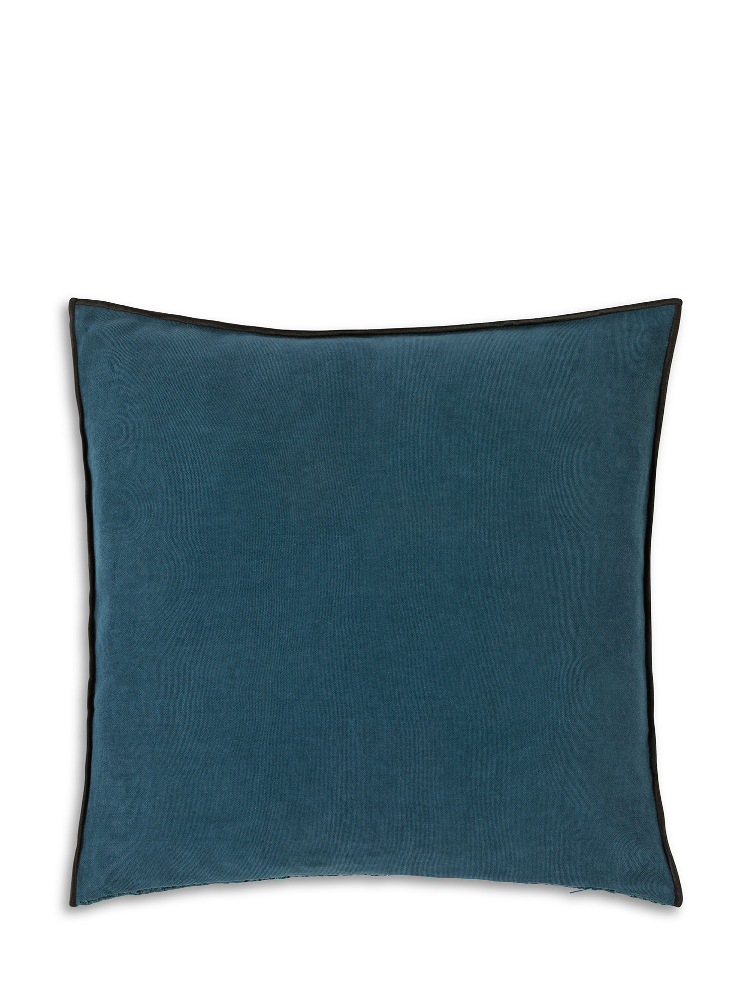 Cuscino jacquard a nido d'ape 45x45cm, Blu, large image number 1